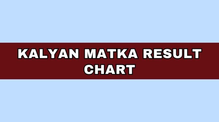 Kalyan Matka Result Chart Today Online